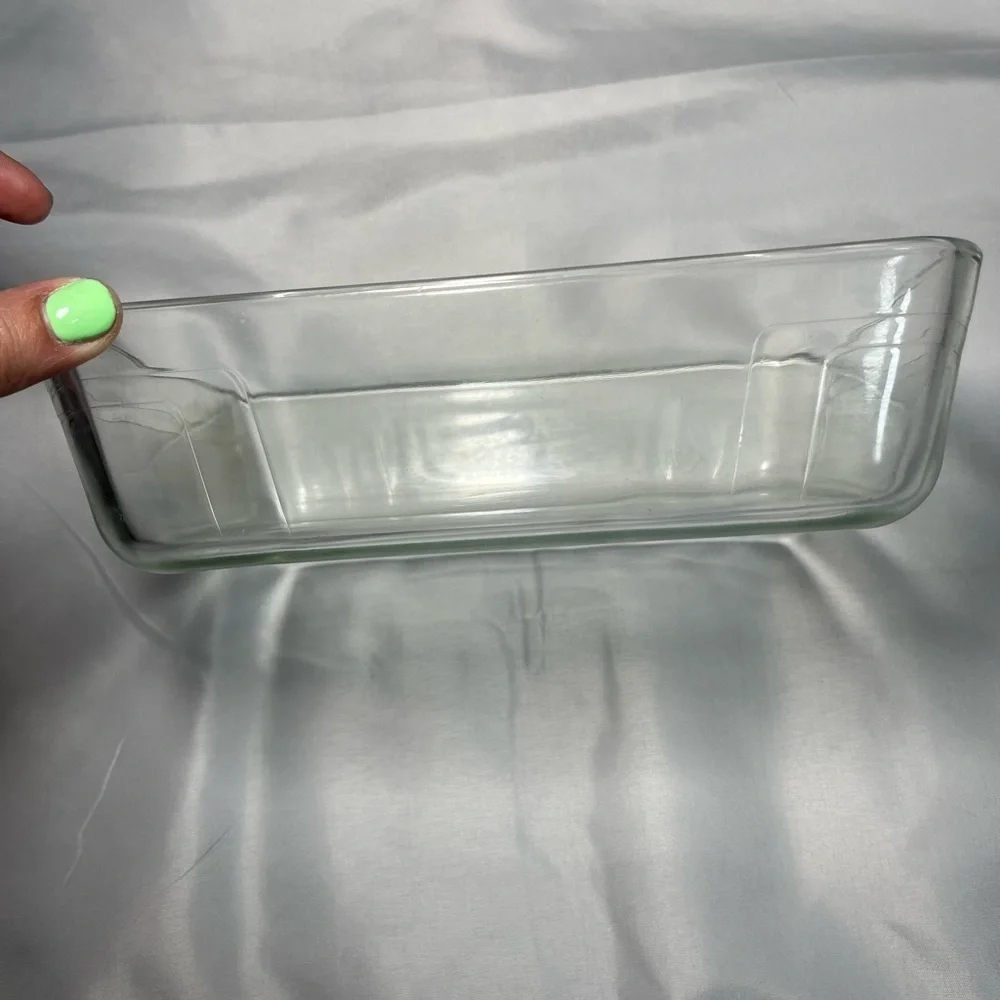 Vintage Pyrex 7211 6 Cup 1.5 L 8 x 6 x‎ 2 In Glass Rectangle Baking Dish USA